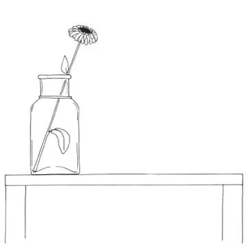 Sketch of the interior. Stock Illustration