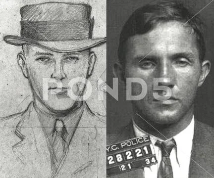 Sketch of John looks similar to Bruno Richard Hauptmann - 1934 Stock Photos