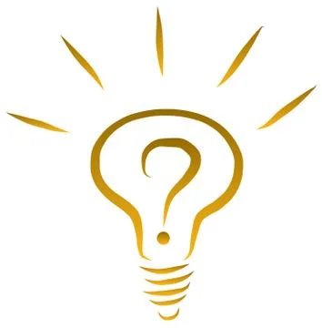 Sketch of light bulb  vector Stock Illustration