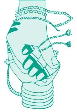 Sketch of Lord Shiva design elements outline editable illustration Stockillustratie