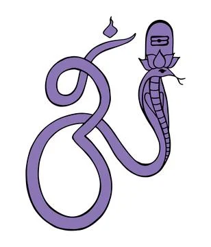 Sketch of Lord Shiva design elements outline editable illustration 스톡 일러스트