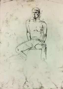 Sketch of a man Stock Photos