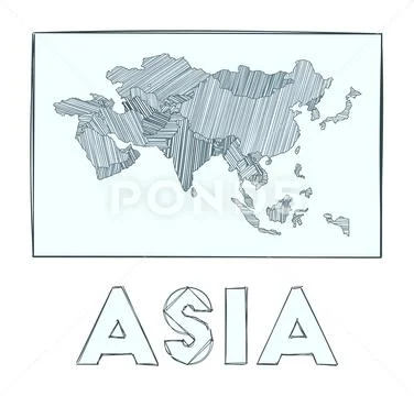 Asia Map Blank Vector Illustration Outline Stock Vector (Royalty Free)  1488969356 | Shutterstock