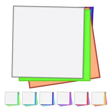 Sketch memo paper cartoon vector graphic Stockillustratie