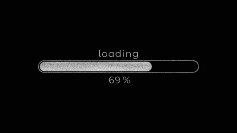 Sketch or Drawing Style Bar Loading Progress Bar 0 to 100 Animation Stock Footage 153801129