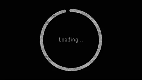 Sketch or Drawing Style Circle Round Loading Progress Bar Animation Stock Footage 153801375