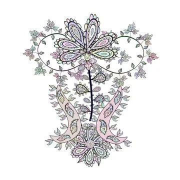 Sketch pattern Elegant decorative ornament for fashion print, scrapbook, wrappin Illustration