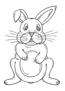 Sketch of the rabbit Stock Illustration