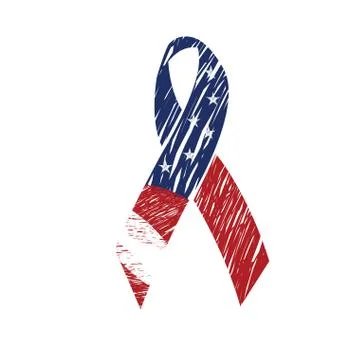 Sketch of a ribbon Stock Illustration