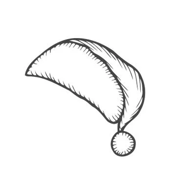 Sketch of Santa Hat イラスト素材