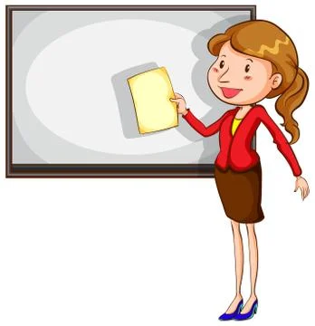 A sketch of a simple teacher Stock Illustration