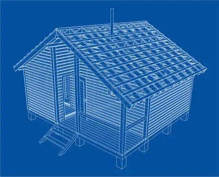 Sketch of small house Stock Illustration