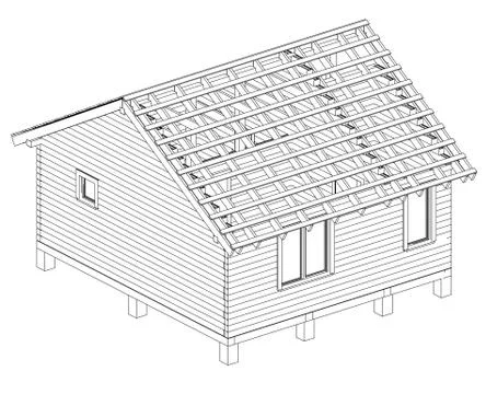 Sketch of small house Stock Illustration