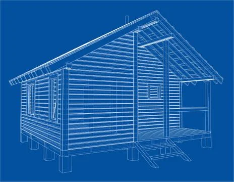Sketch of small house Stock Illustration