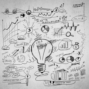 Sketch of some ideas Stock Illustration