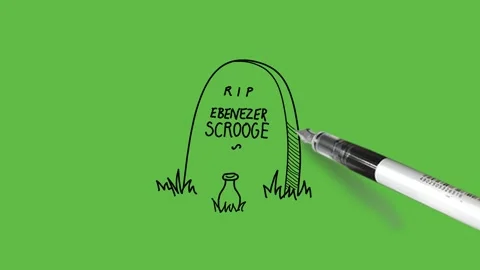Sketch some written with black pen on grey stone near red flower pot Видео 157614830