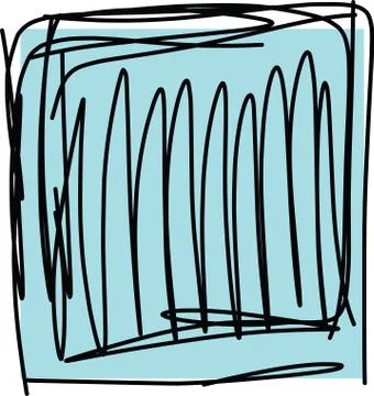 Sketch of square Illustrazione stock