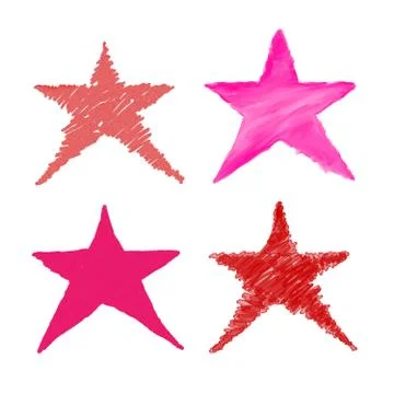 Sketch star Illustrazione stock