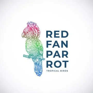 Sketch Style Abstract Vector Sign, Symbol or Logo Template. Hand Drawn Red Fan Illustrazione stock