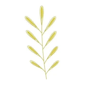 Sketch of a tree leaf icon Vector Illustrazione stock