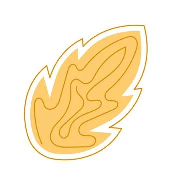 Sketch of a tree leaf icon Vector Stock Illustration