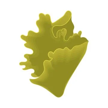 Sketch of a tree leaf icon Vector Stock Illustration
