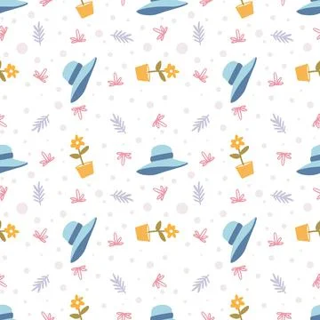 Sketch of a unique flowers with other objects Stock Illustration