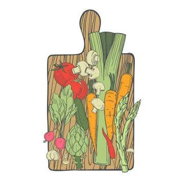 Sketch vegetables. Vector  illustration Stock Illustration
