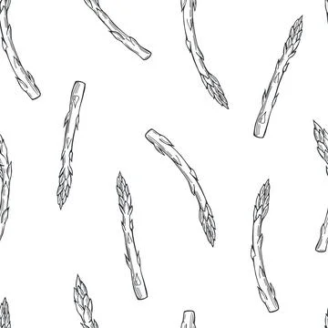 Sketch vegetables. Vector  pattern Stock Illustration