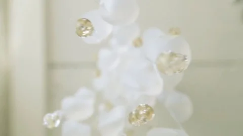 Sketch wedding decoration, close-up Stock Footage 74228044