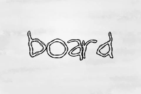 Sketch on White Board Illustrazione stock