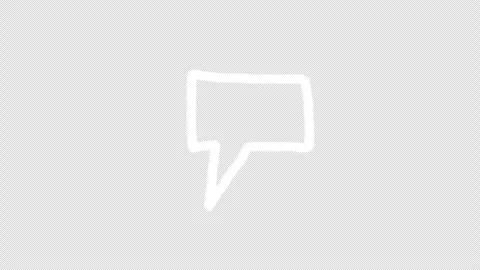 Sketch Wiggle Chat Bubble Motion Graphic, Isolated Message Animation Stock Footage 322970287