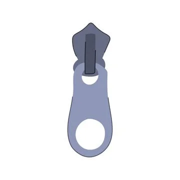 Sketch zipper puller cartoon vector illustration 스톡 일러스트