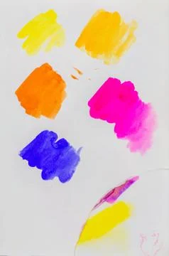 Sketchbook page, colour and texture exploring. Stockillustratie