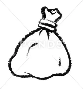 Sketched bag Stock Photos