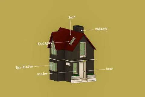 Sketched house Stock Illustration