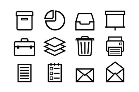 Sketched internet icons vector Stock Illustration