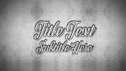Sketched Title Stockmateriaal After Effects