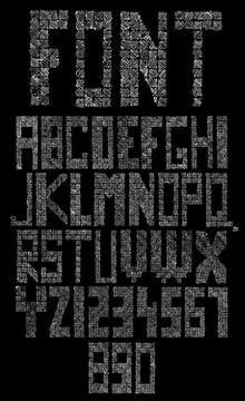 Sketched vector abc Stock Illustration