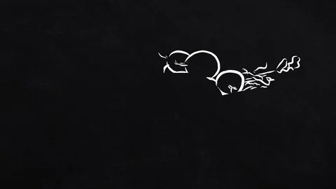 Sketched Vegetables - self-drawing lines Video stock 110958086