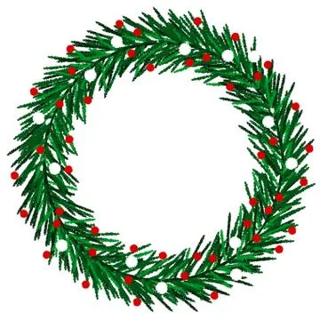 Sketched wreath Stock Illustration