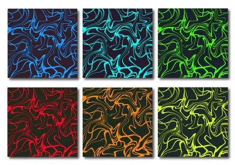 Sketches of textured patterned backgrounds.Trendy template for design Stock Illustration