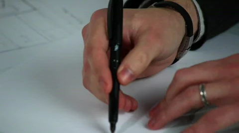 Sketching a design 스톡 동영상 570133