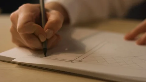 Sketching pencil Video stock 69760935