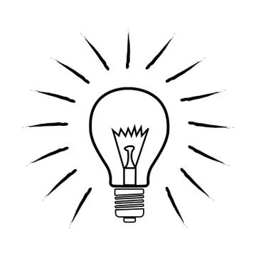 Sketchy bulb Stock Illustration