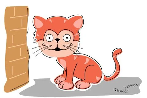 Sketchy cat Stock Illustration