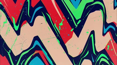 Sketchy Comic Pattern Hand-Drawn Zig-Zag Stroke Loop Stock Footage 315211897