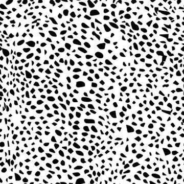 Sketchy hand-drawn points vector seamless pattern. Black dots texture backgro 스톡 일러스트