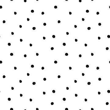 Sketchy hand-drawn points vector seamless pattern. Stock Illustration