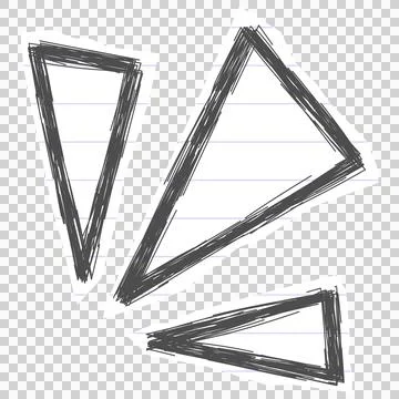 Sketchy hand drawn spark accent doodles Stock Illustration